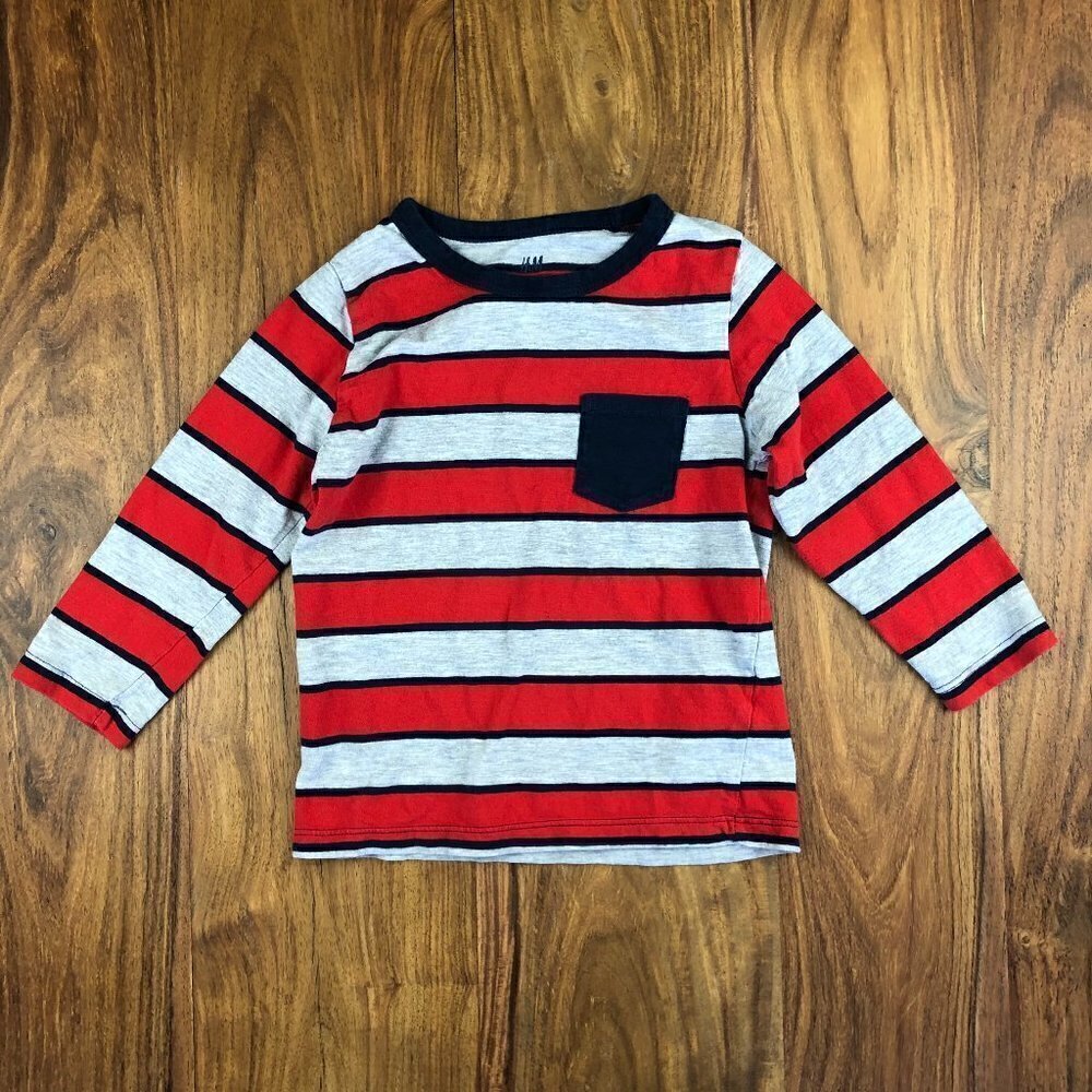 H&M Organic Stripe Long Sleeved T-Shirt